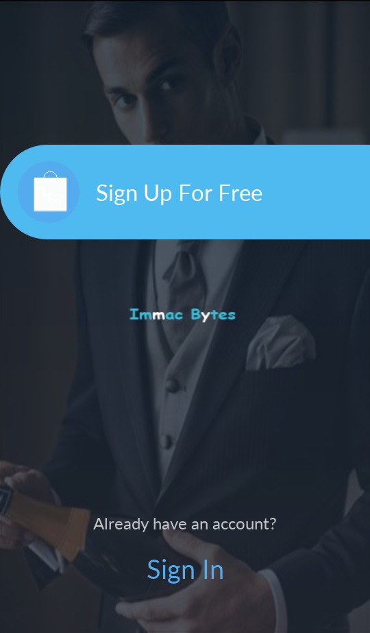 free android login app design template