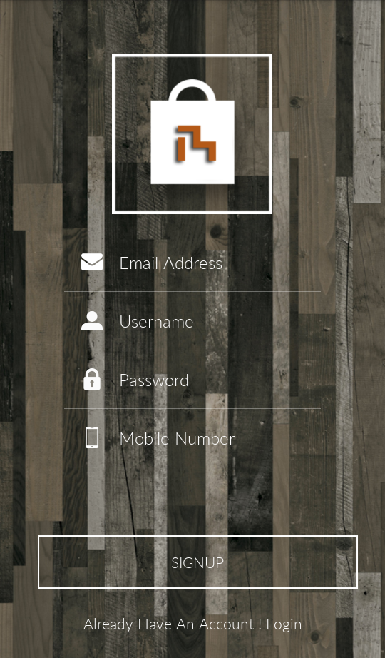 free android login app design template