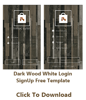 android material design login app templates free