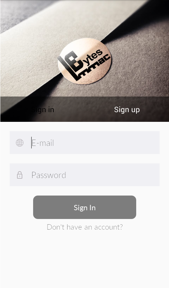 free android login app design template